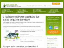 Tablet Screenshot of iso-exterieure.fr